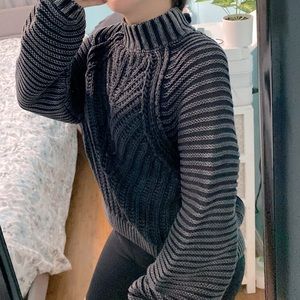 FREE PEOPLE Sweetheart Mock Neck Sweater In Black